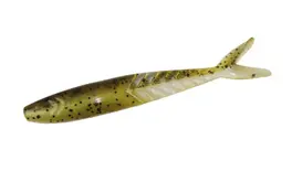 Zoom 4.25" Shimmer Shad 5pk - Green Pumpkin/Pearl
