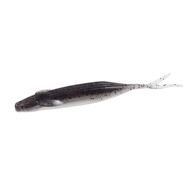 Zoom 4" Winged Fluke 8pk - Smoke Pepper Clear